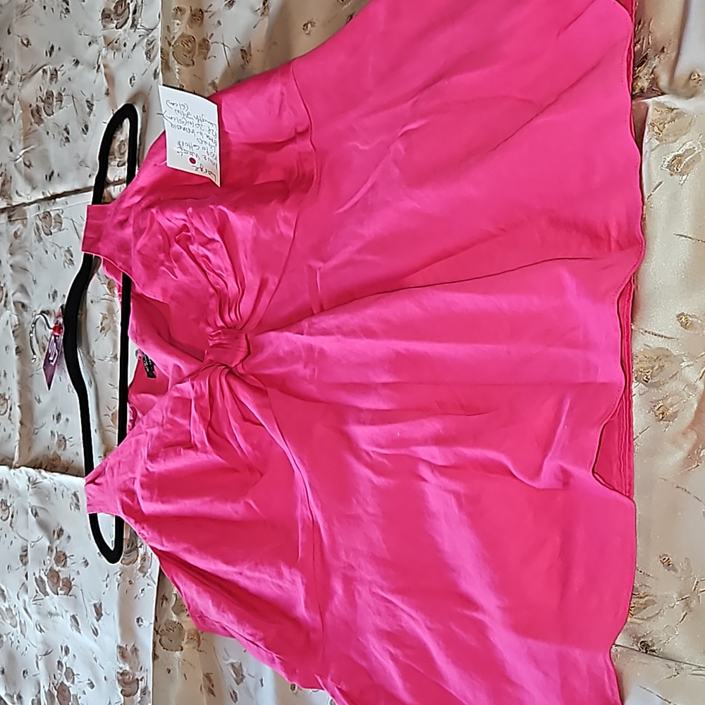 Hot pink fully lined sleeveless blouse Nine West